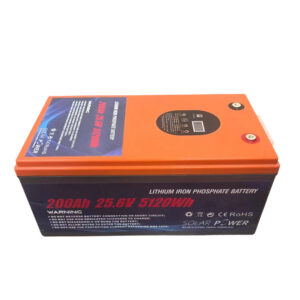5.12Kwh 25.6V 200Ah Lithium Battery
